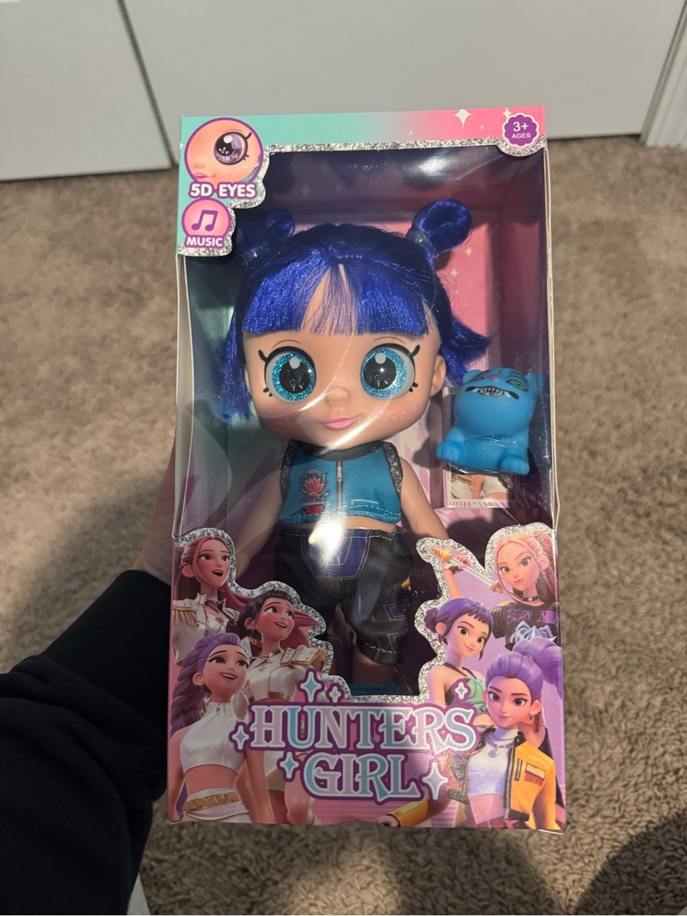 Blue-Haired Doll with Pet - Kids Toys